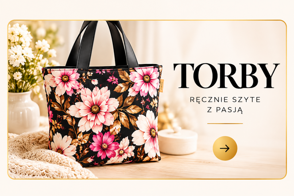 Elegancka torba w kwiaty