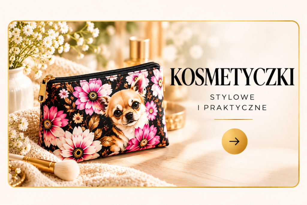 Stylowa kosmetyczka w kwiaty